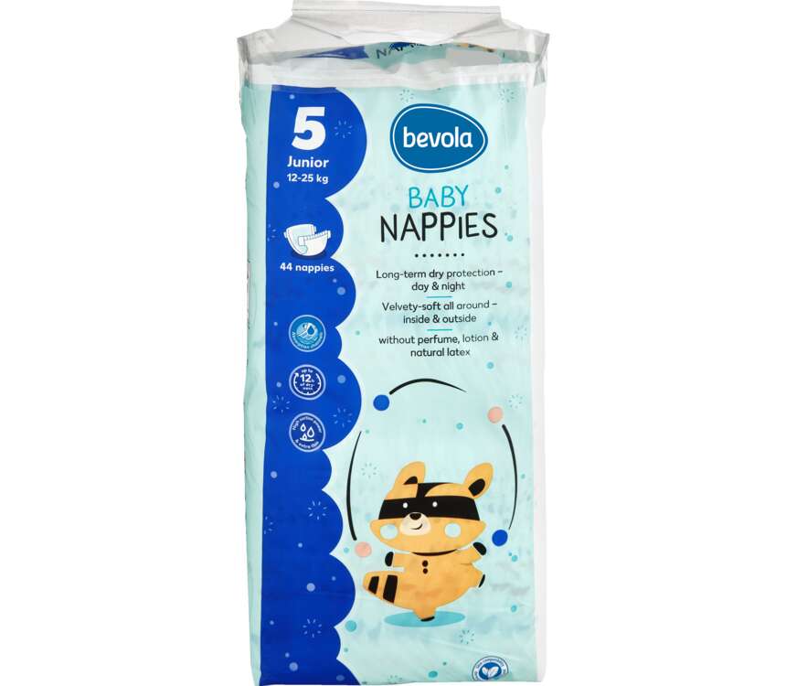 Bevola Baby Pieluchy Premium 5 Junior 12-25 kg 44 szt.