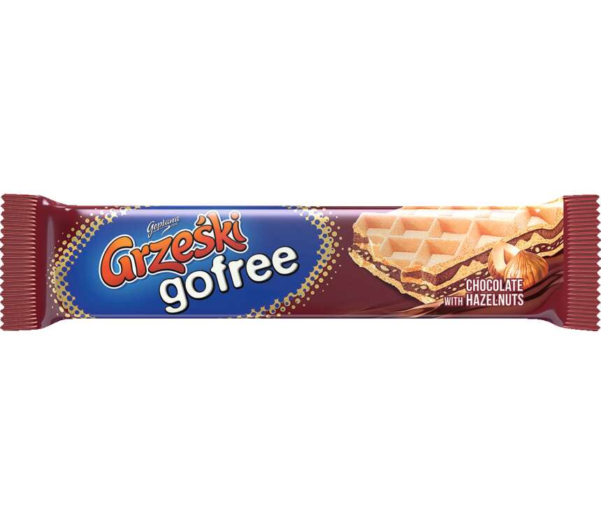 Grześki Gofree Wafel czekoladowo-orzech 33 g kaufland.pl