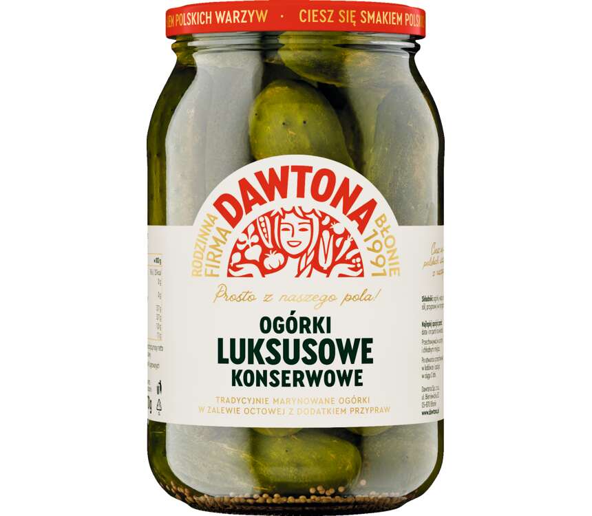 Dawtona Ogórki konserwowe luksusowe 470/900g