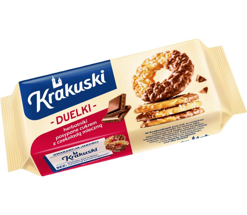 Krakuski Duelki ciastka z czek. mleczną 181 g kaufland.pl
