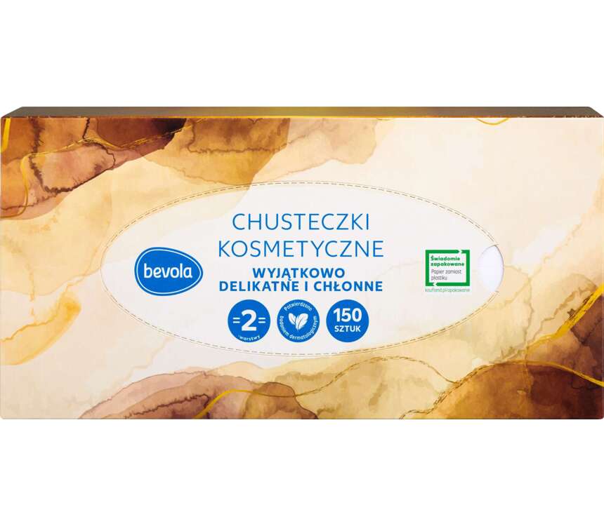 Bevola Chusteczki kosmetyczne box 2w 150 szt.