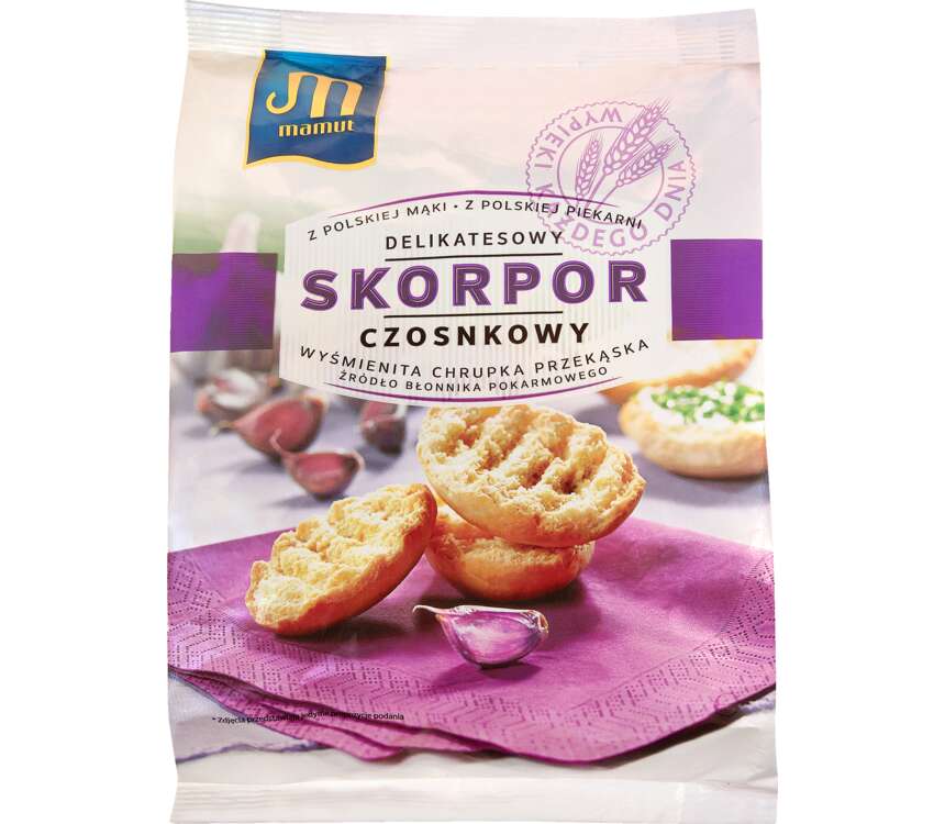 Mamut Chrupiące bułeczki czosnkowe/pomidorowe 200 g