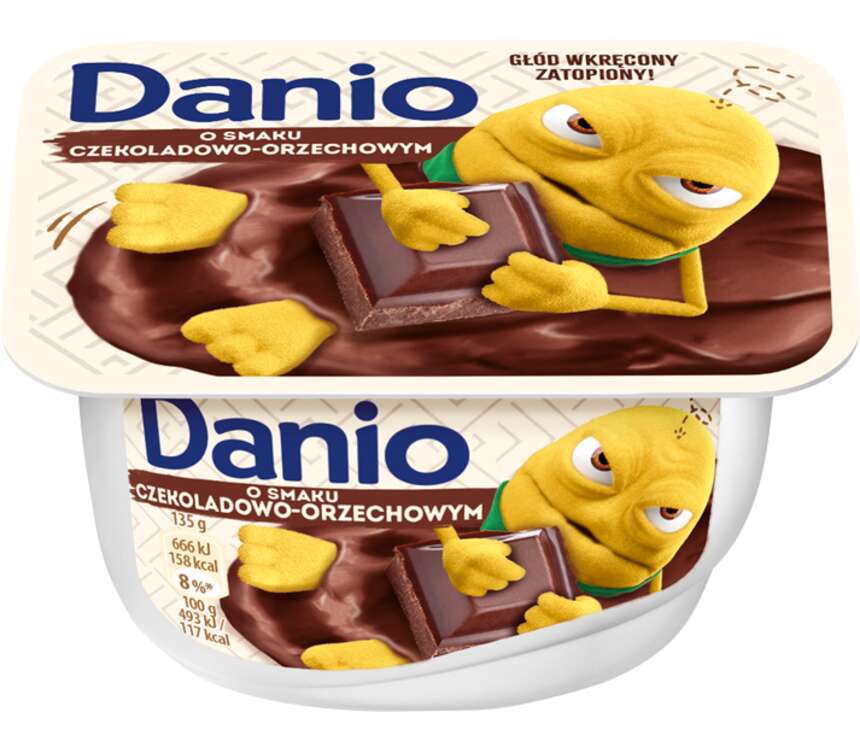 Danone Danio Serek homogenizowany czekolada-orzech 135 g