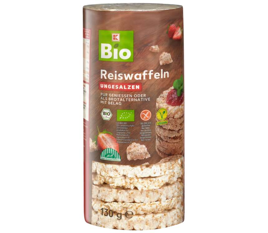 K-Bio Wafle ryżowe bez soli 130 g