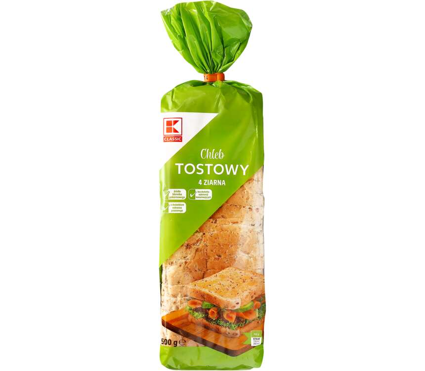 K-Classic Chleb tostowy 4 ziarna 500 g