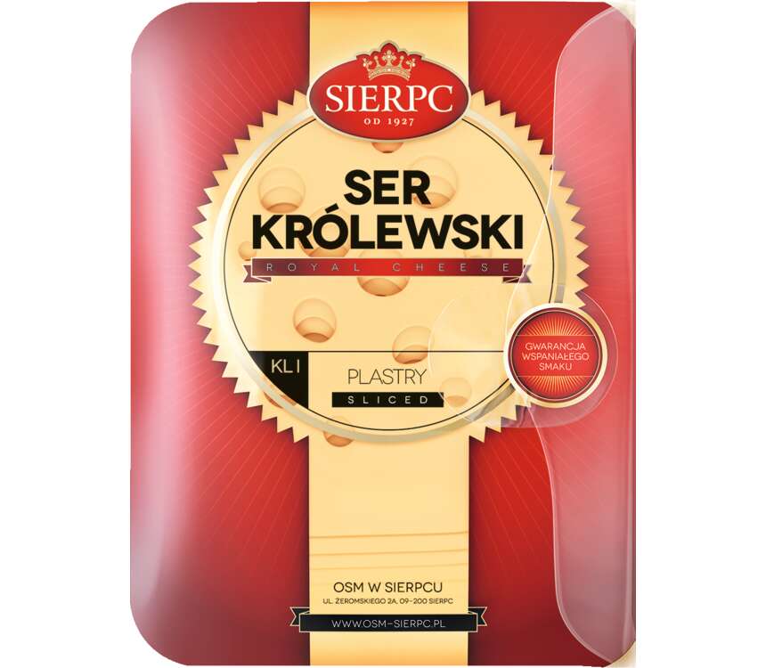Sierpc Ser Królewski plastry 150 g