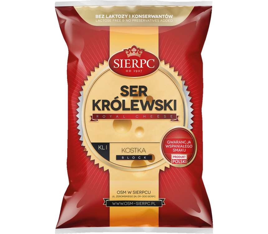 Sierpc Ser Królewski kostka 250 g