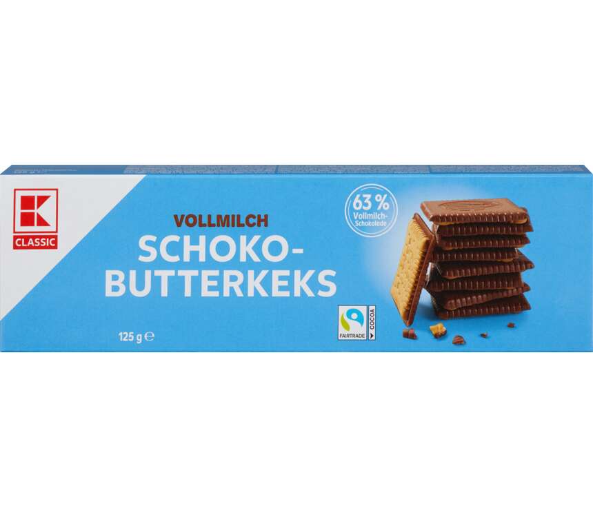 K-Classic Herbatniki z czekoladą mleczną 125 g