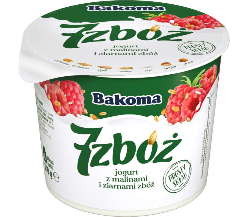 Bakoma 7 zbóż Jogurt owocowy różne rodzaje 300 g