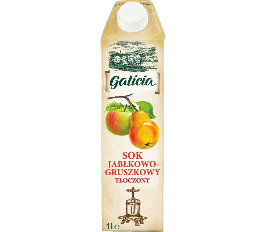 Galicia sok tłoczony jabłko-gruszka 1 L