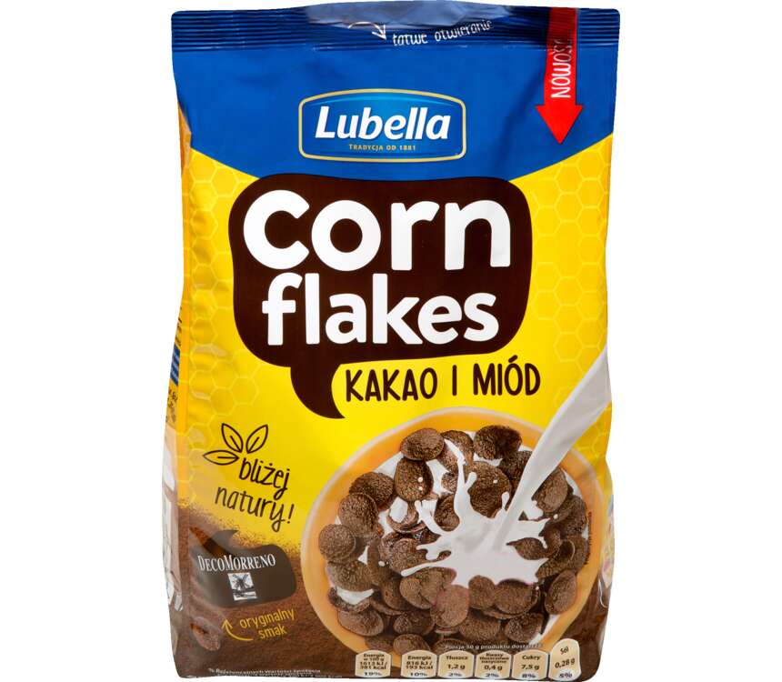Lubella Corn Flakes kakao i miód 400 g kaufland.pl