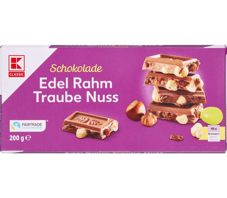 K-Classic Czekolada mleczna z bakaliami 200 g