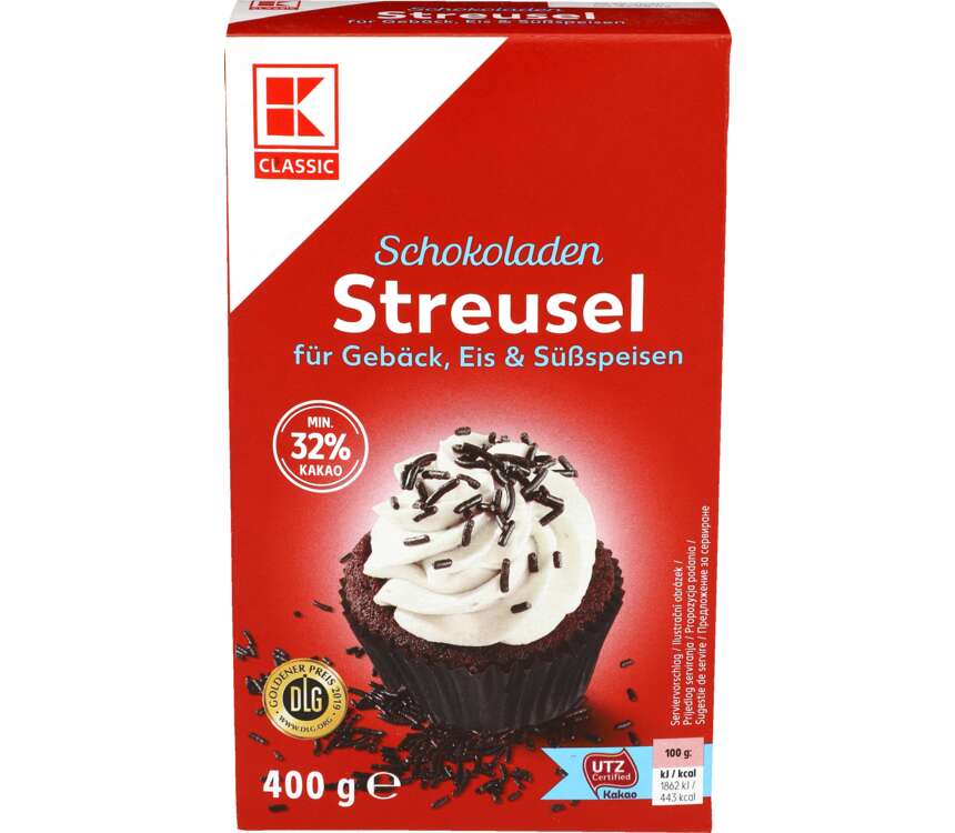 K-Classic Posypka dekoracyjna czekoladowa 400 g