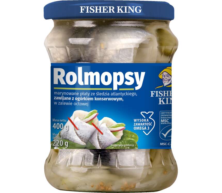 Fisher King Rolmopsy z ogórkiem  220/400g
