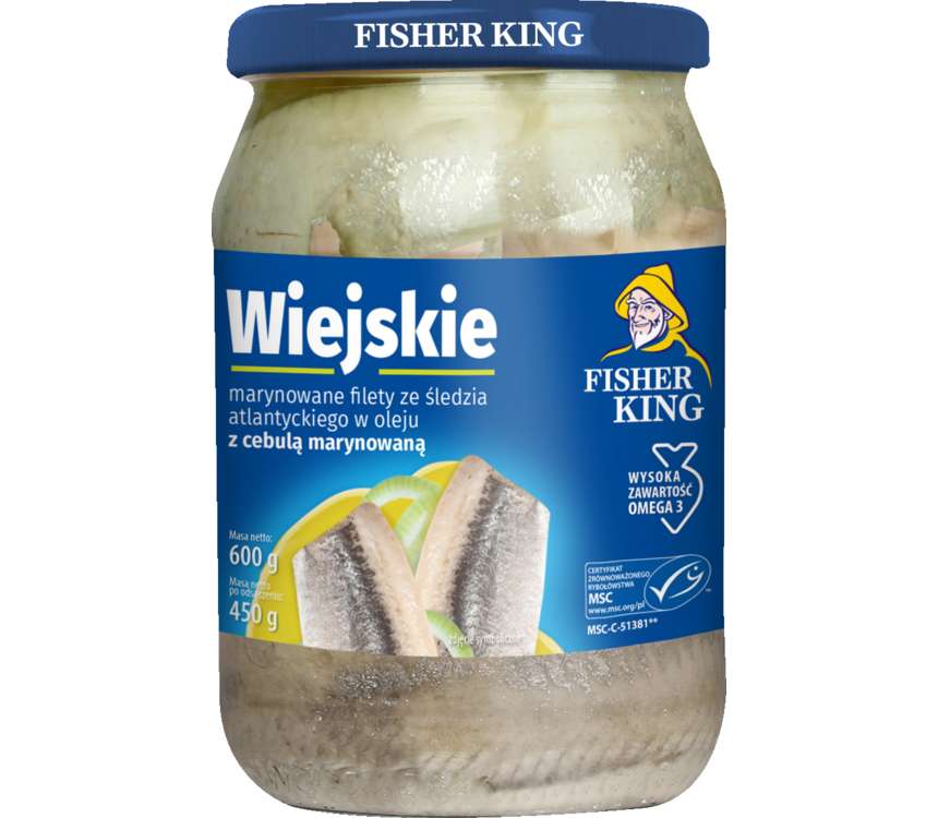 Fisher King Filety śledziowe wiejskie 450/600g