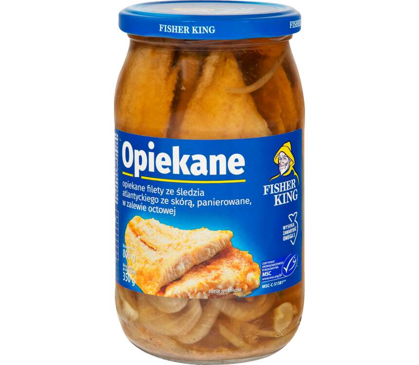 Fisher King Śledź opiekany  800/350g