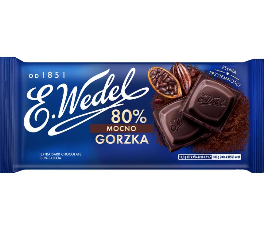 E. Wedel Czekolada gorzka 80% kakao 80 g kaufland.pl