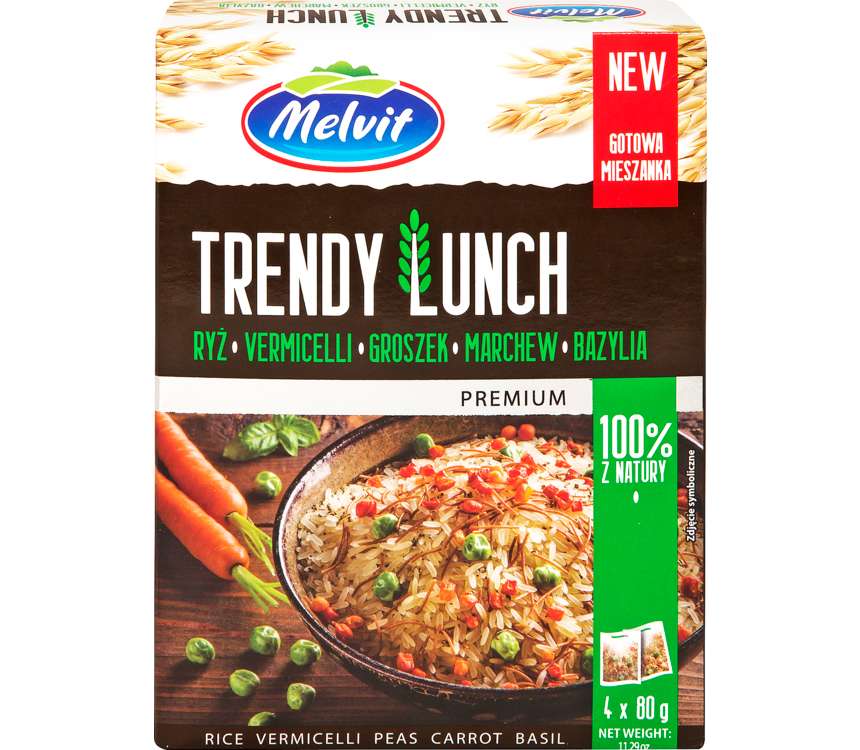 Trendy Lunch Ryż-vermicelli- groszek- marchew 320 g