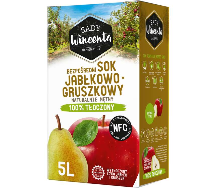Sady Wincenta Sok jabłko-gruszka  5 L kaufland.pl