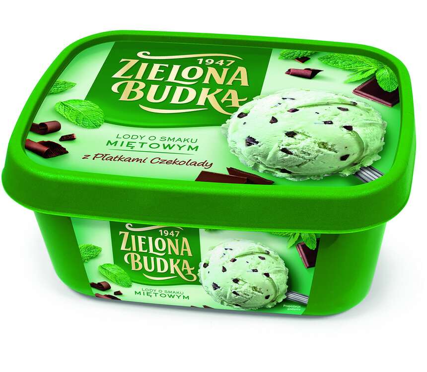 Zielona Budka Lody Miętowe z platkami czekolady 1 L
