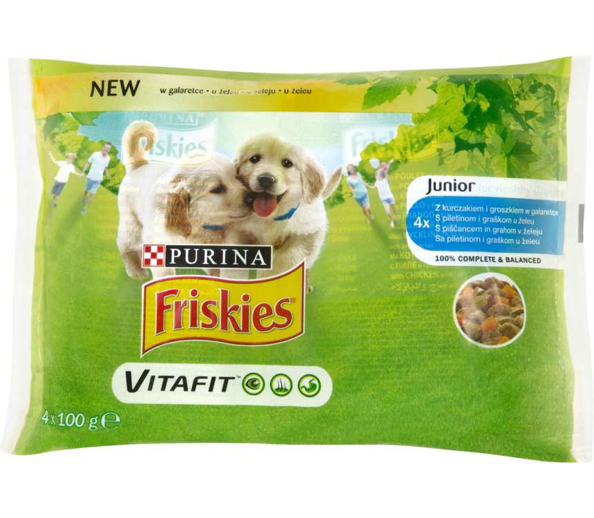 Friskies Karma dla psa kurczak w galarecie 4x100 g