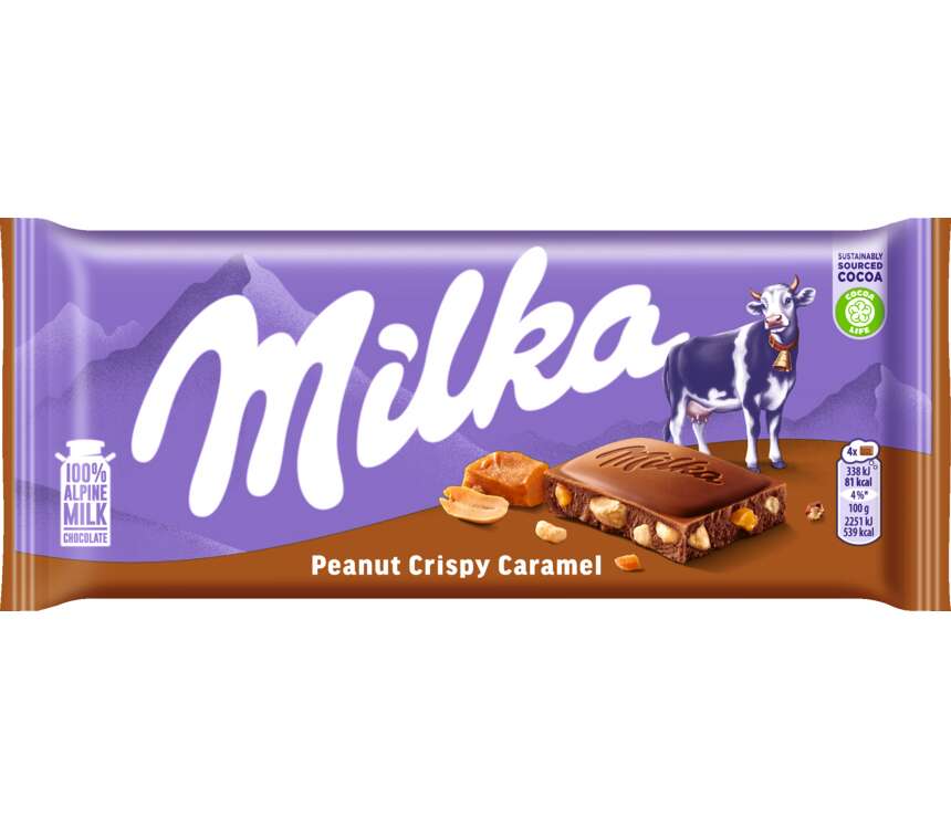 Milka Czekolada mleczna Peanut CrispyCaramel 90 g kaufland.pl