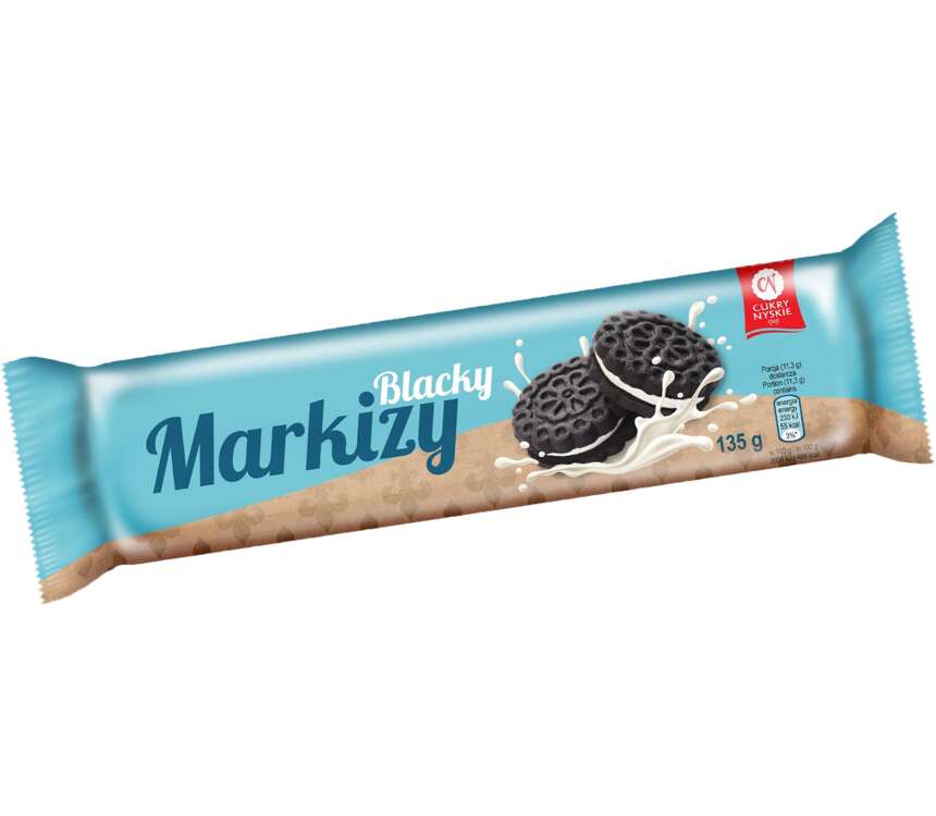 Markizy Ciastka kakaowe z mlecznym kremem 135 g