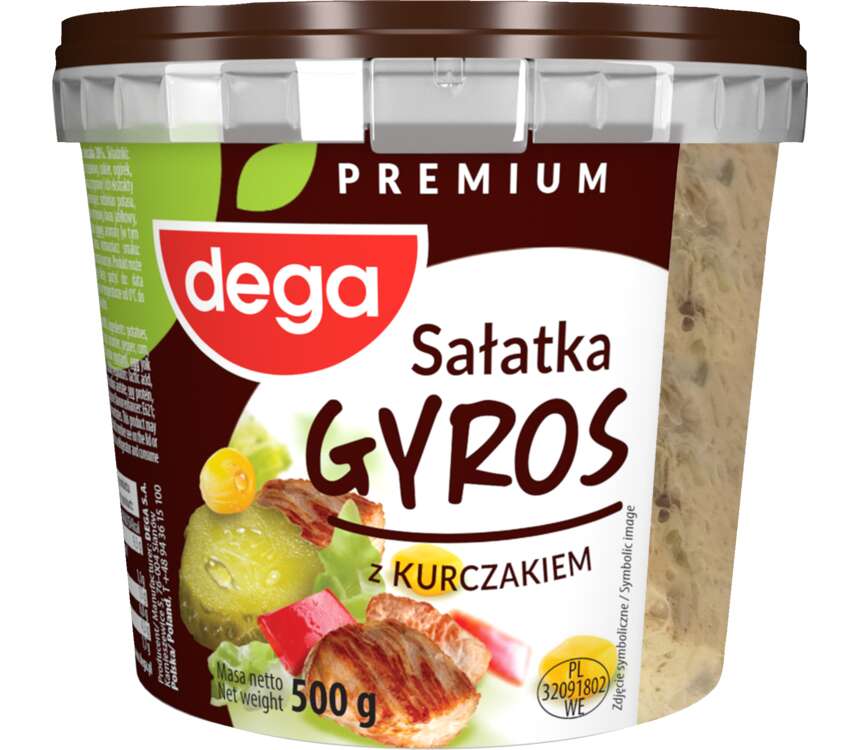 Dega Sałatka z kurczakiem premium gyros 500 g