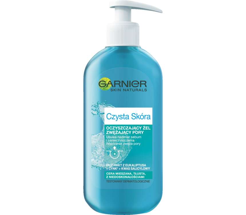 Garnier Czysta Skóra Żel do mycia twarzy z pompką 200 ml
