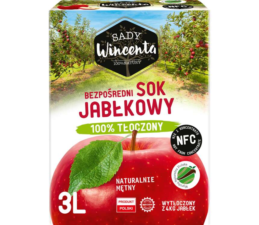 Sady Wincenta Sok jabłkowy  3 L kaufland.pl