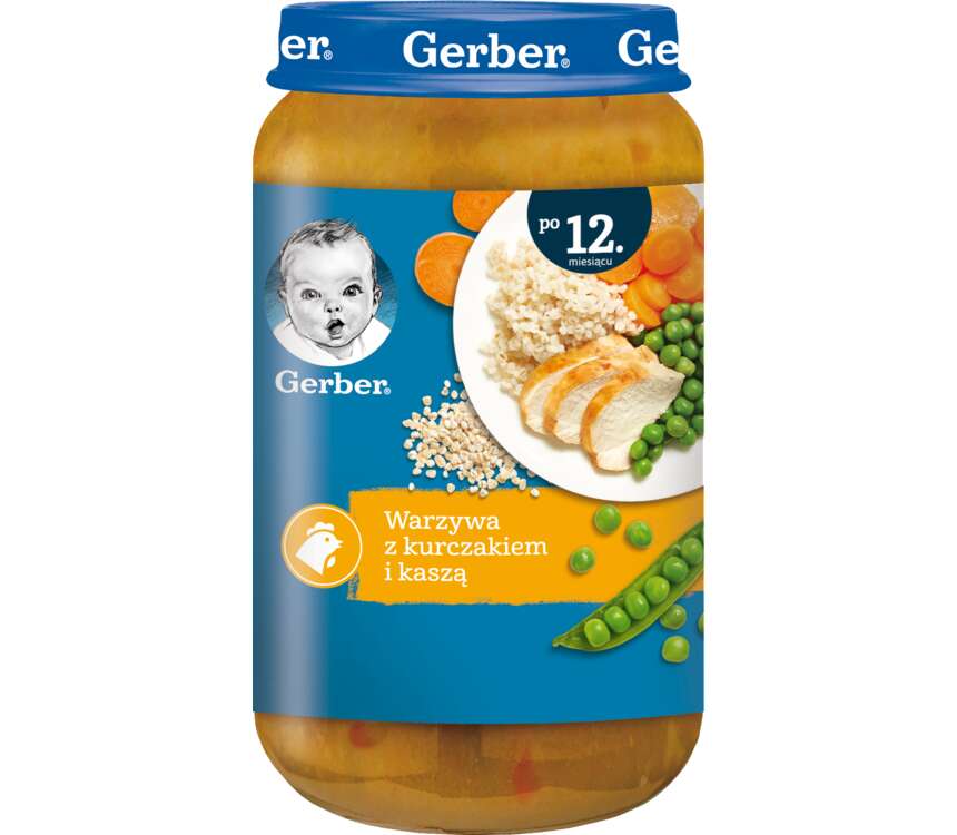 Gerber 12M Danie dla dzieci warzywa-kurczak 250 g