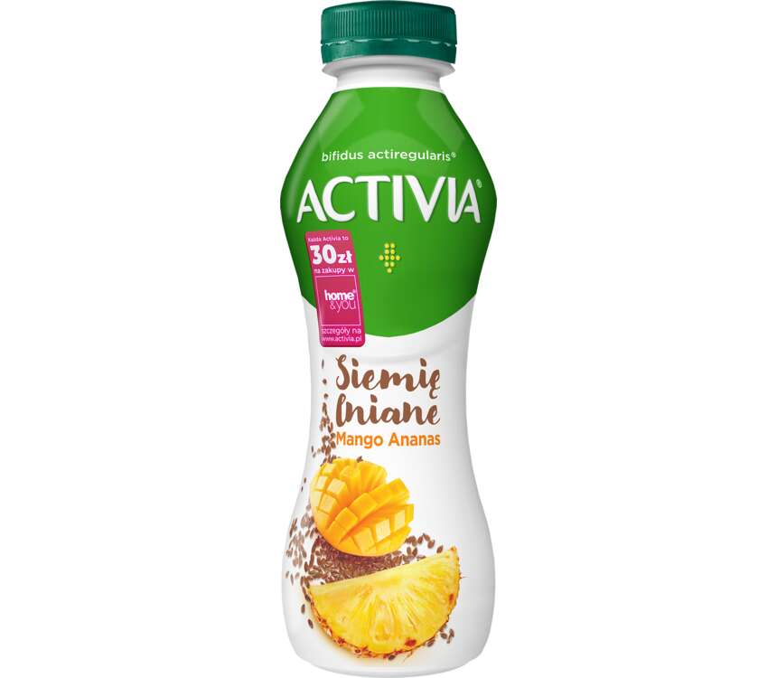 Danone Activia Jogurt pitny mango,ananas,len 280 g kaufland.pl