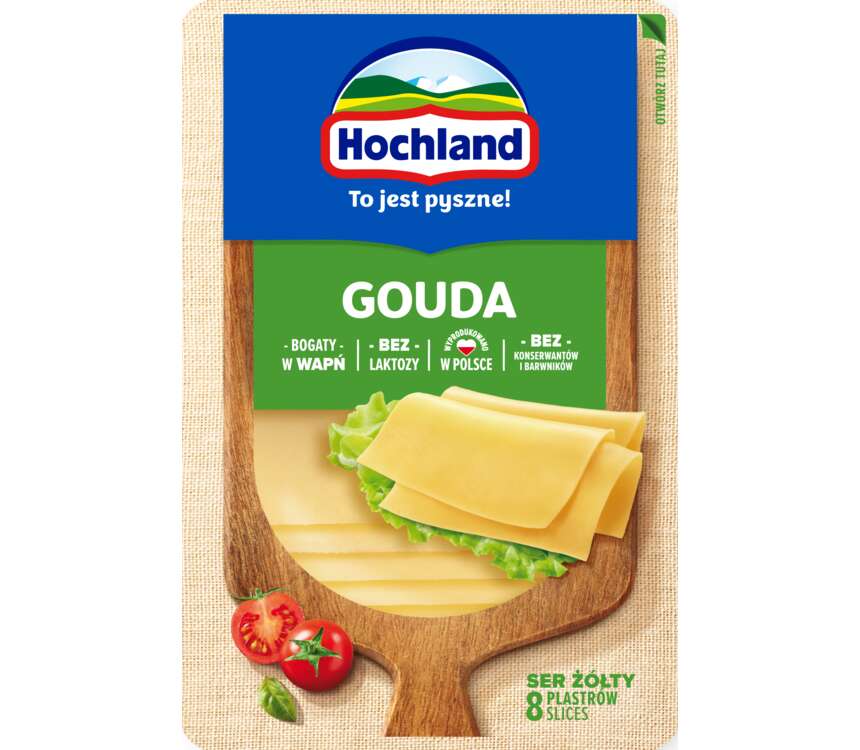 Hochland Ser żółty Gouda 135 g