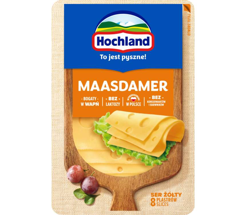 Hochland Ser żółty Maasdamer 135 g
