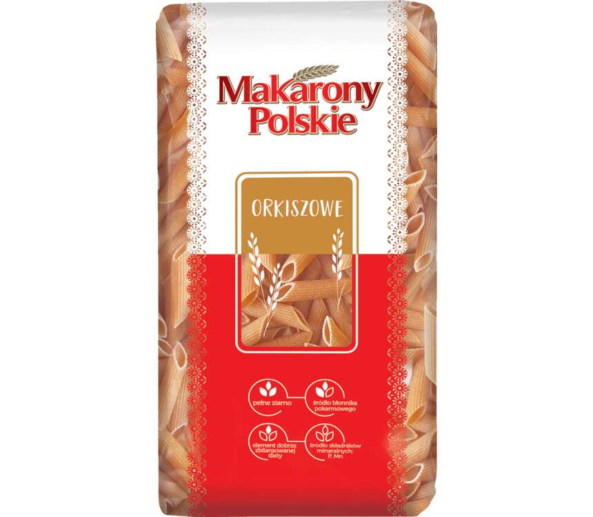 Makarony Polskie Orkiszowy Pióra  400 g