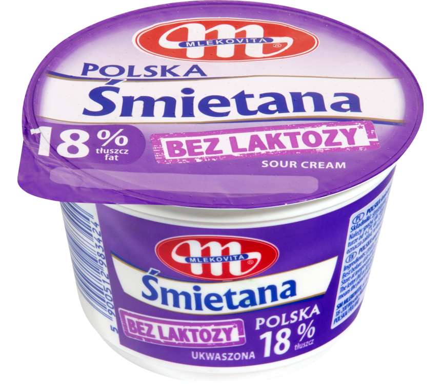 Mlekovita Śmietana 18% tł. bez laktozy 200 g