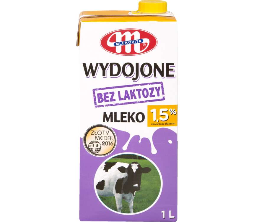 Mleko Wydojone Mleko UHT bez laktozy 1,5% tł. 1 L