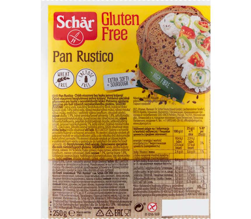 Dr. Schär Pan Rustico chleb 250 g