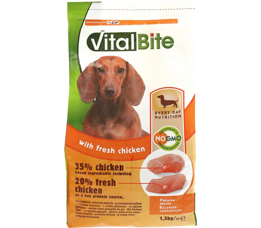Vitalbite Karma dla psa z kurczakiem 1,5 kg