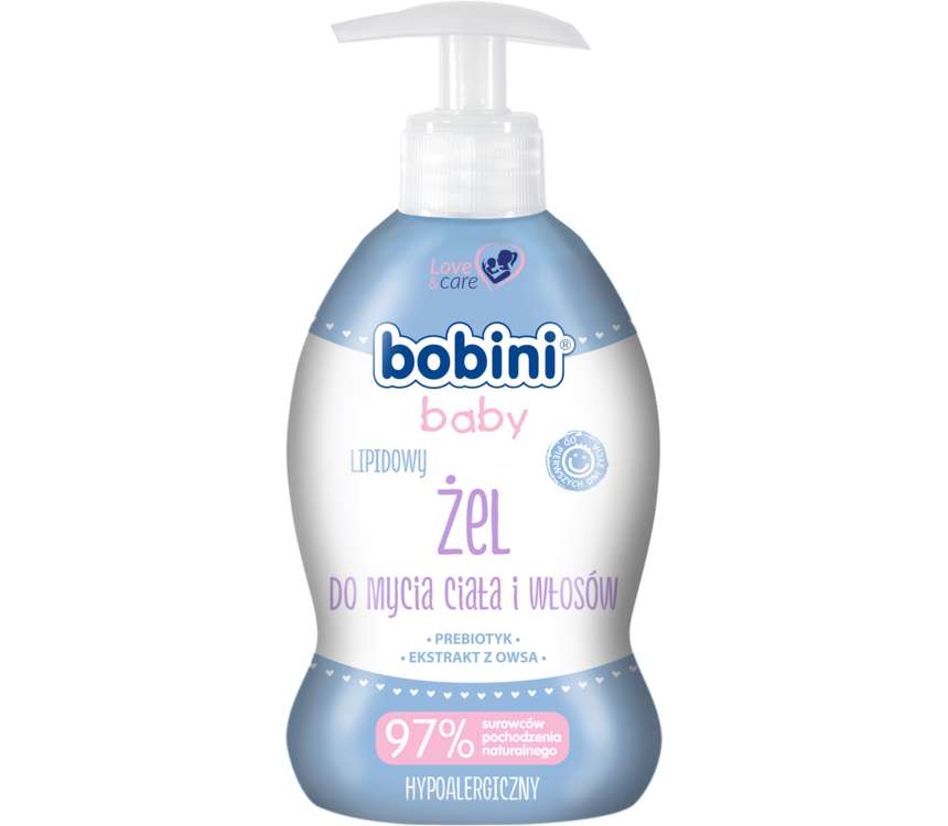 Bobini Baby LipidowyŻel do mycia ciała i włosów 330 ml