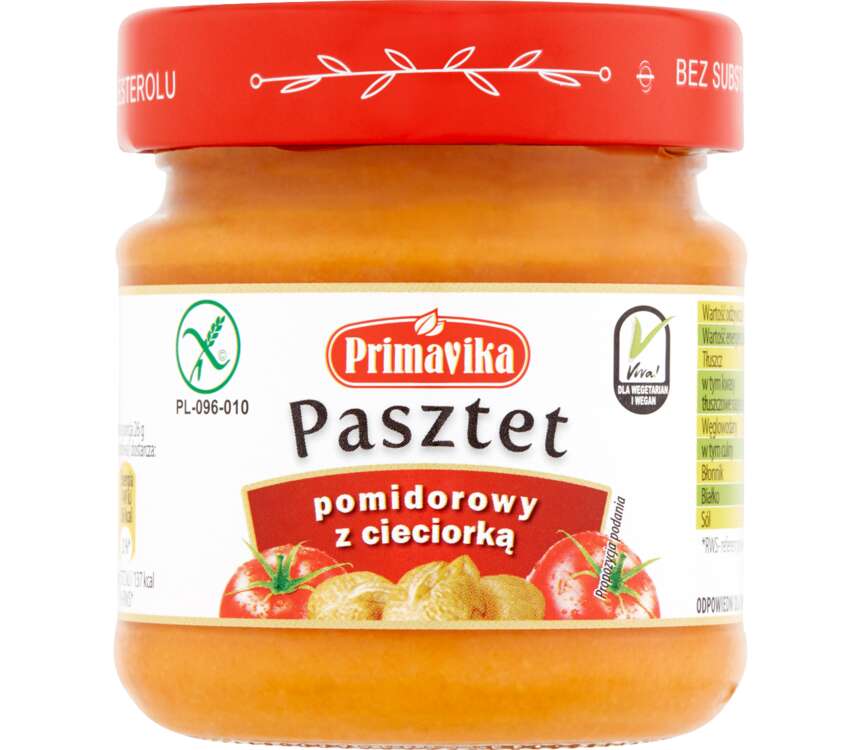 Primavika Pasztet pomid. z cieciorką 160 g