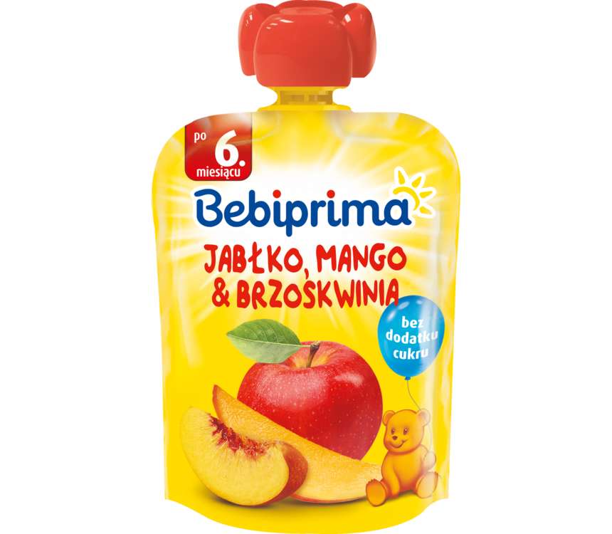 Bebiprima Mus owocowy Jabłko Mango Brzoskw 90 g