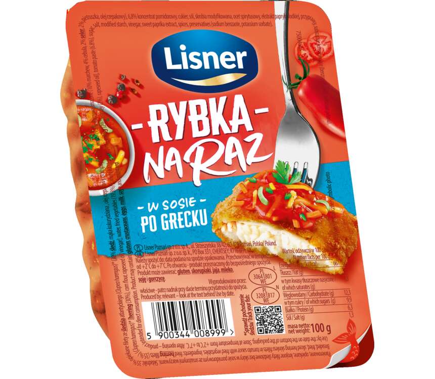 Lisner Rybka na raz po grecku 100 g