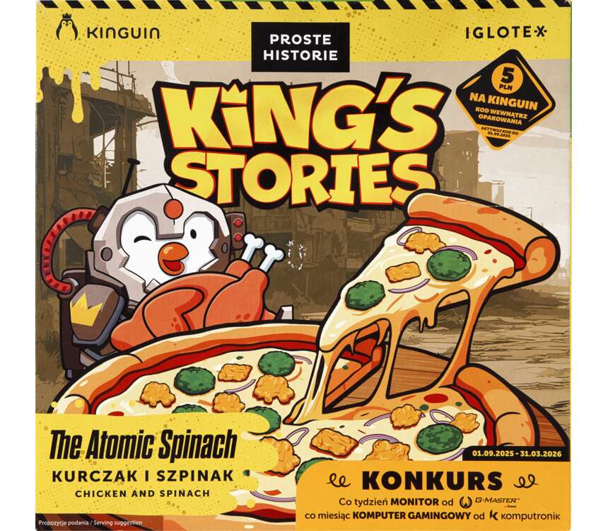 Proste Historie pizza z kurczakiem i szpinakiem 435 g