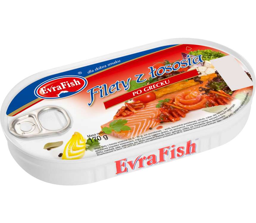 EvraFish Filety z łososia po grecku 170 g