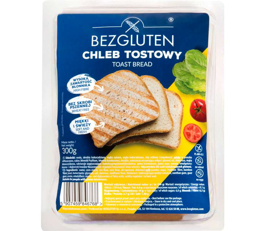 BEZGLUTEN Chleb tostowy 300 g