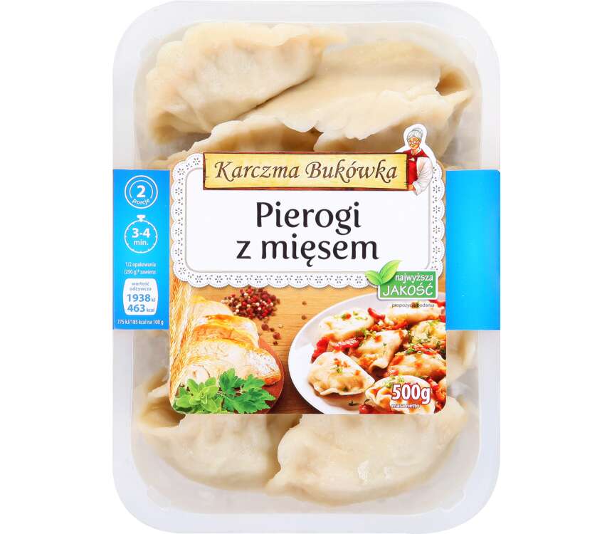 Karczma Bukówka Pierogi z mięsem  500 g