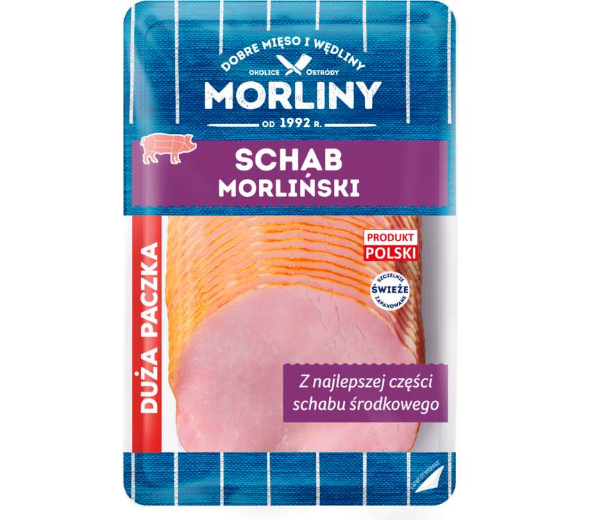 Morliny Schab morliński wędzony parzony 250 g