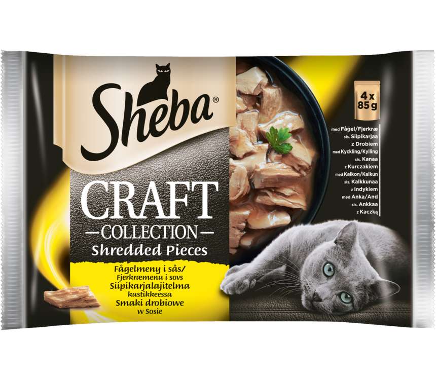 Sheba Craft Karma dla kota mokra smaki drobiowe 4x85 g