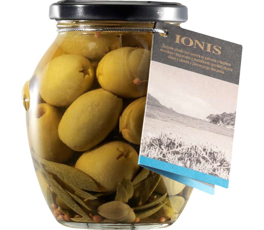 IONIS Oliwki zielone Chalkidiki z koprem morkim, kaparami 365/180g